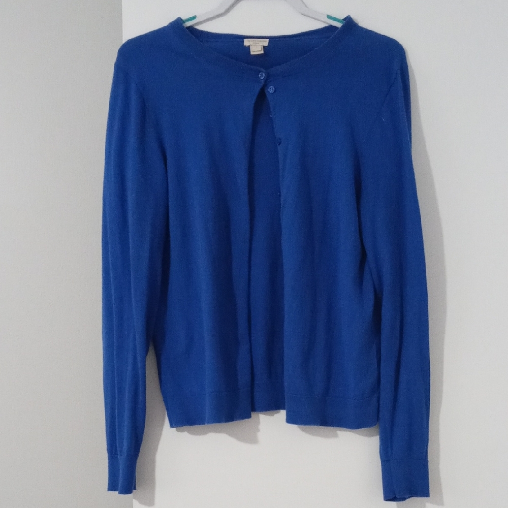 J. Crew Royal Blue Knit Cardigan